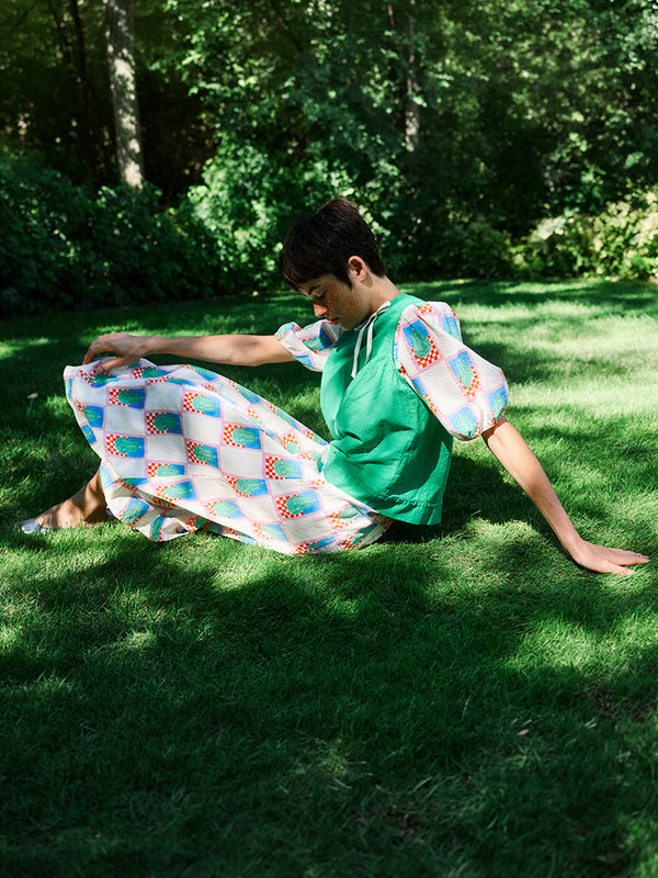 Bobo Choses Pear Dress in Ecru Multi