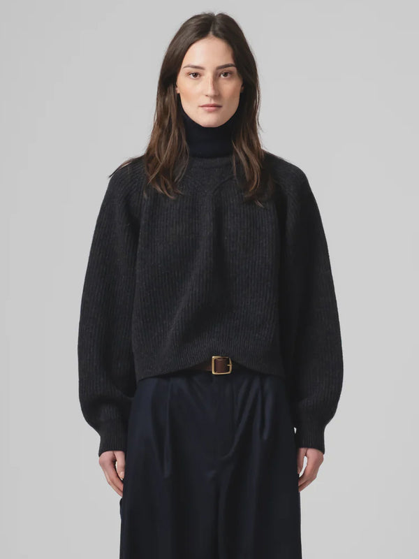 Girls of Dust Puddle Sweater in Asphalt