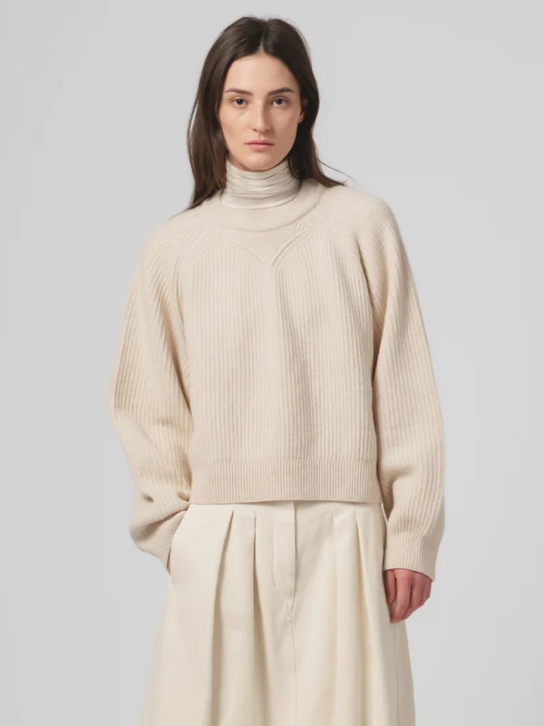 Girls of Dust Puddle Sweater in Wheat