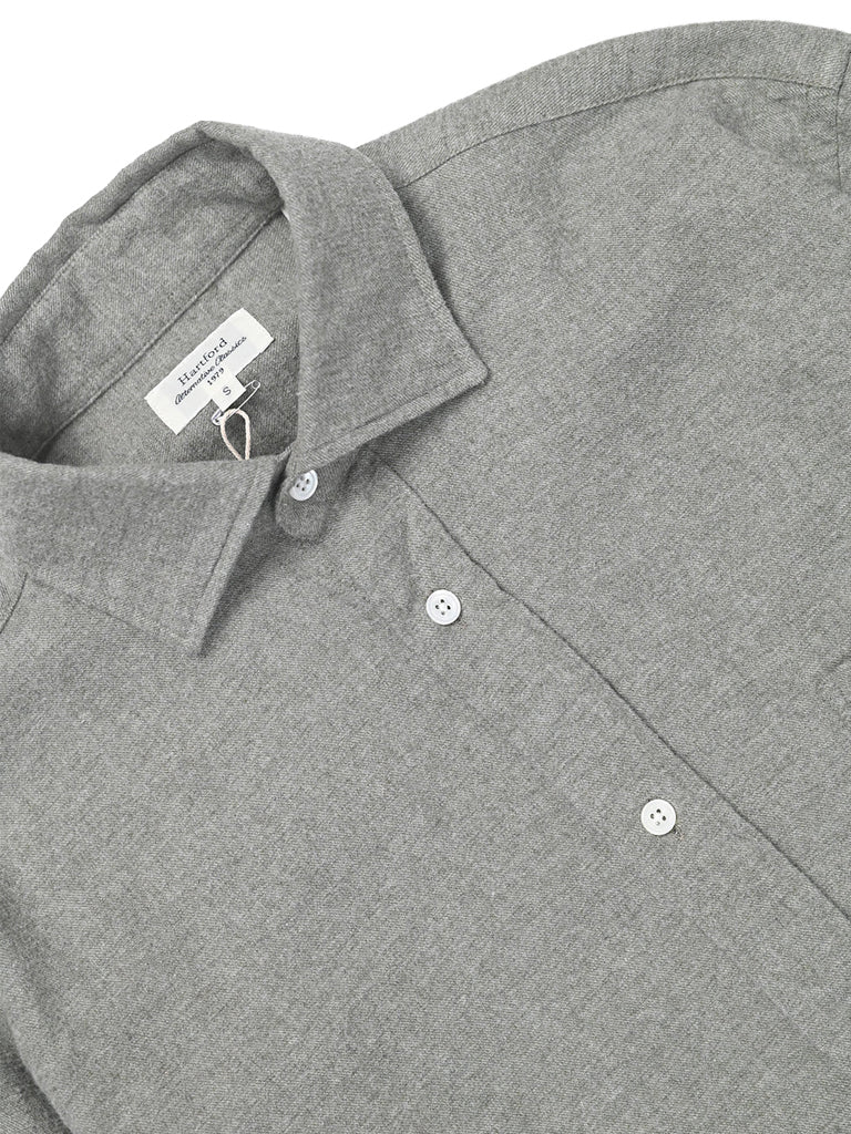 Hartford Paul Flannel Shirt in Spinach