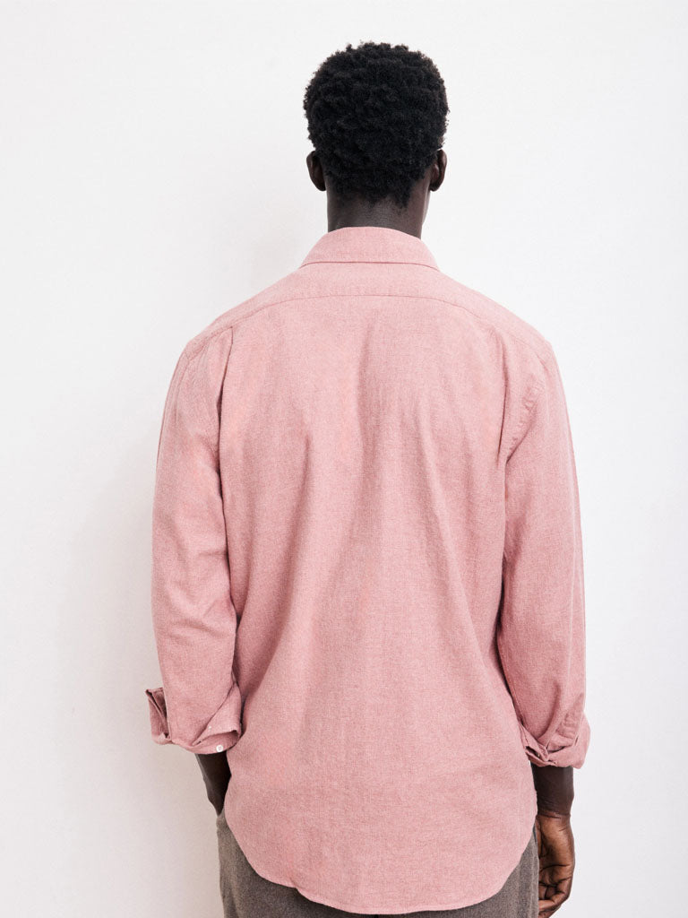 Hartford Paul Flannel Shirt in Red