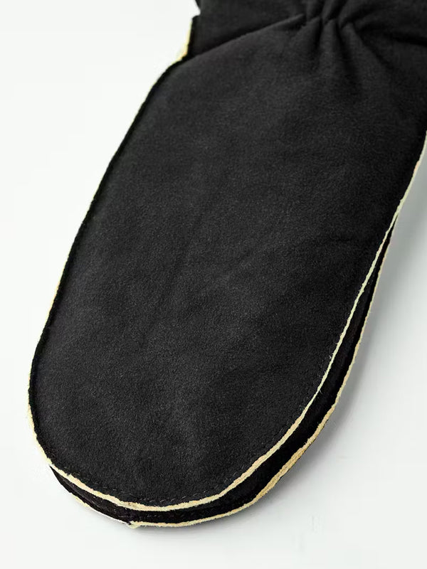Hestra Nora Chamois Mitten in Black