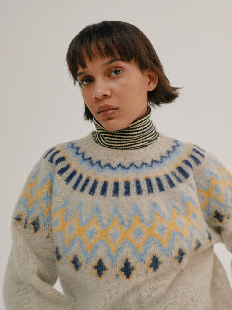 Howlin' Disco Circus Sweater in Cosmic Latte