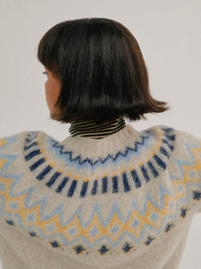 Howlin' Disco Circus Sweater in Cosmic Latte