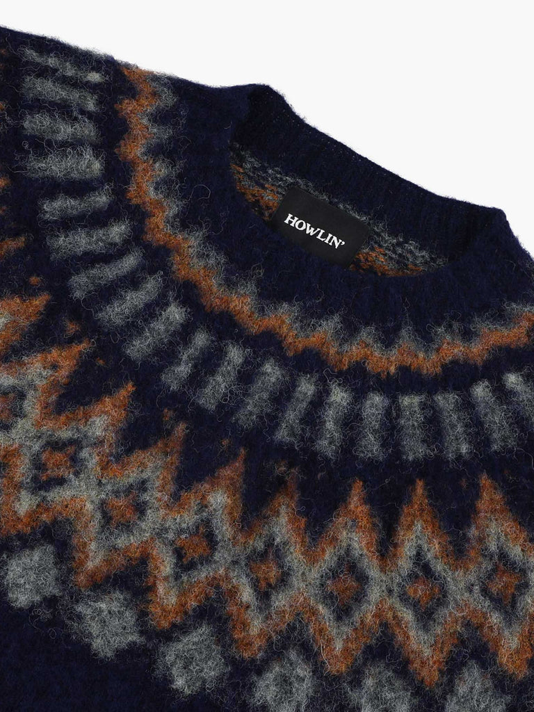 Howlin' FFS24 Future Fantasy Sweater in Navy Ginger