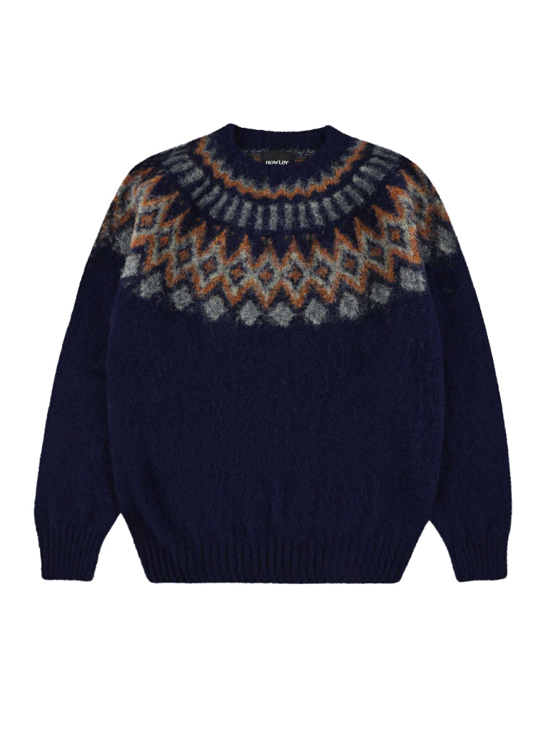 Howlin' FFS24 Future Fantasy Sweater in Navy Ginger