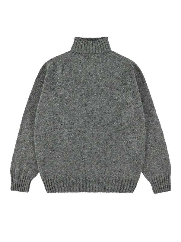 Howlin' Moonchild Roll Neck Sweater in Grey Mix