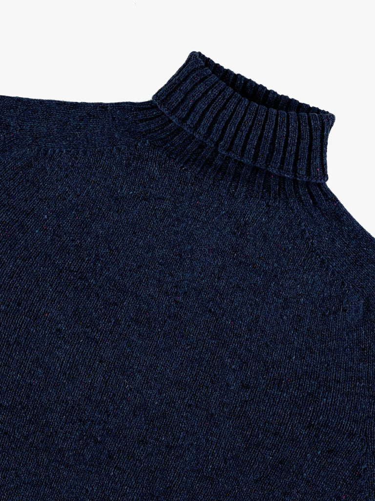 Howlin' Moonchild Roll Neck Sweater in Navy