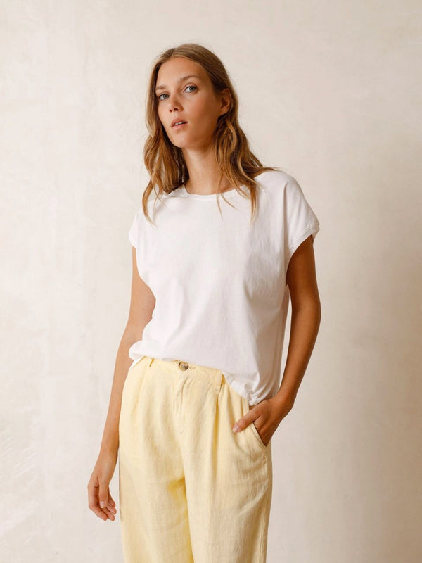Indi & Cold Boxy T-Shirt in White