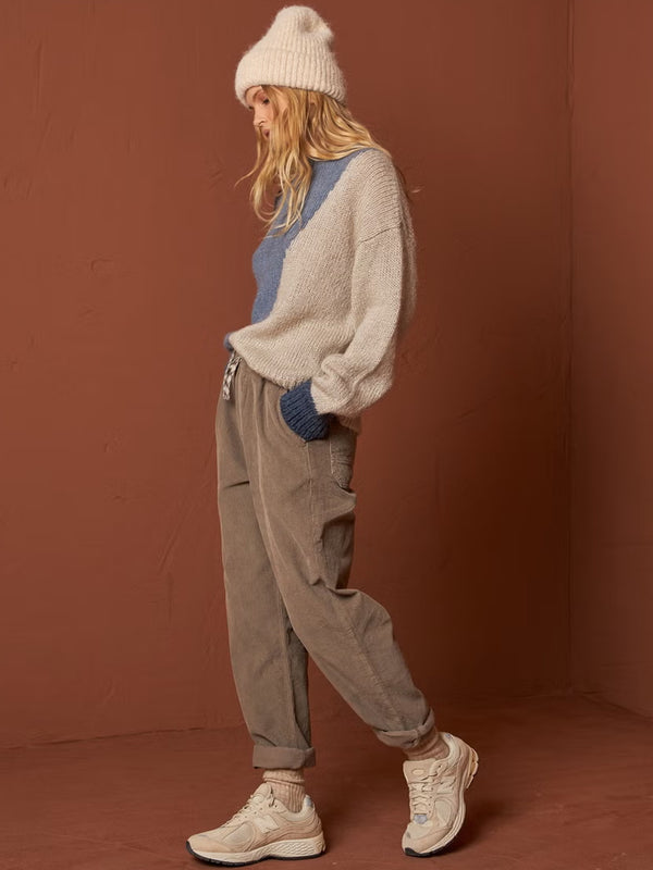 Indi & Cold Cord Trousers in Cement