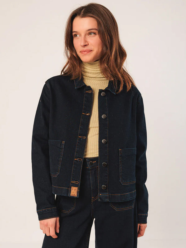 Indi & Cold Denim Jacket in Navy
