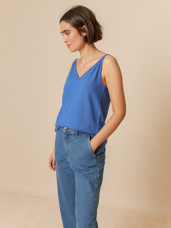 Indi & Cold June Vest in Azul