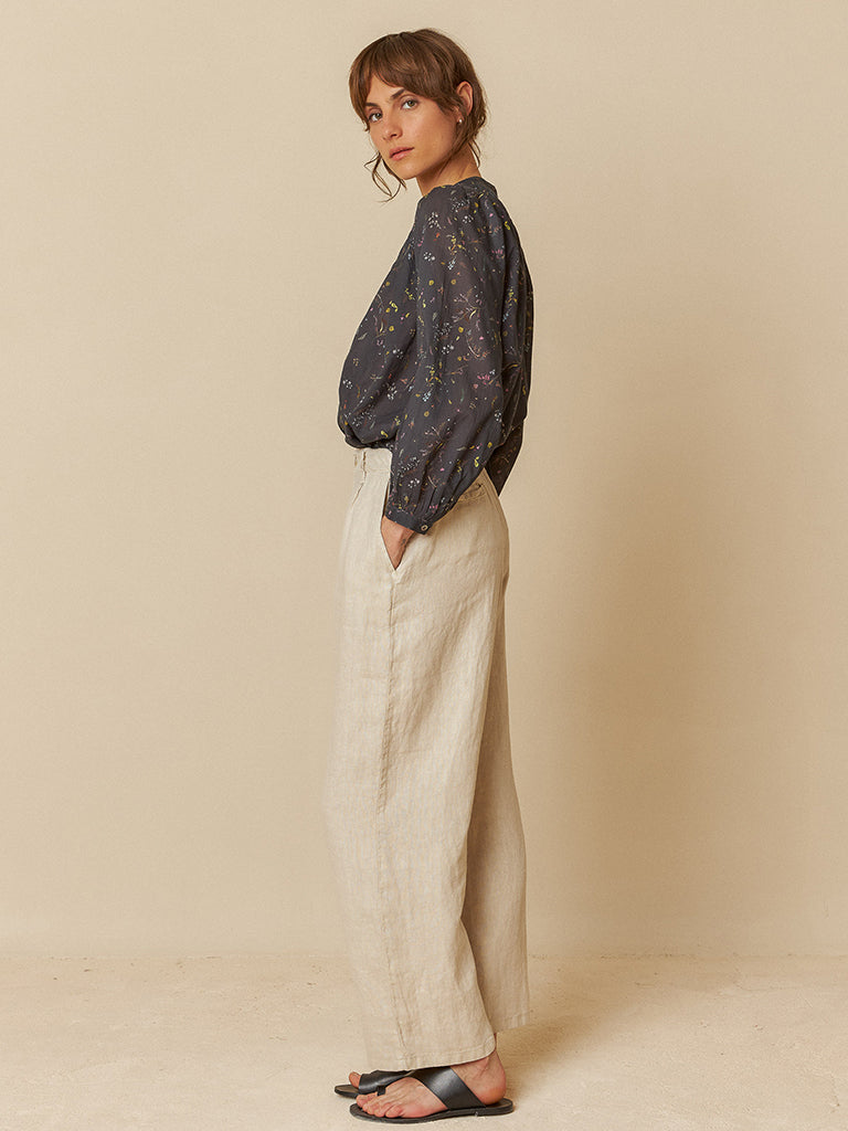 Indi & Cold Linen Trousers in Stone