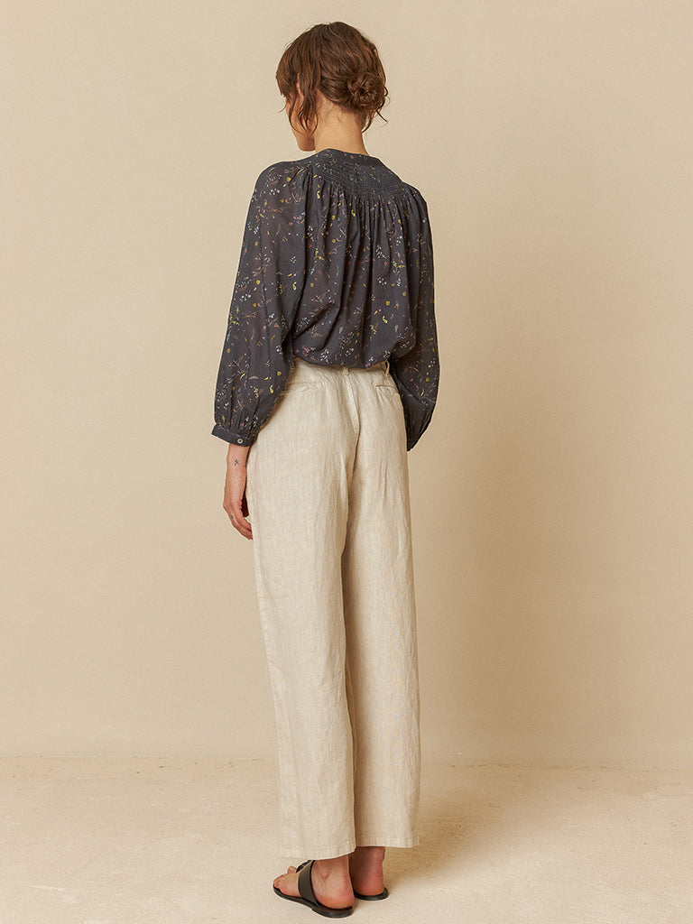 Indi & Cold Linen Trousers in Stone