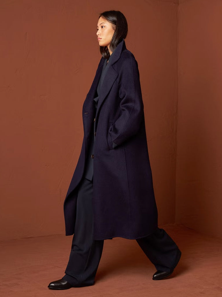 Indi & Cold Long Coat in Marino 