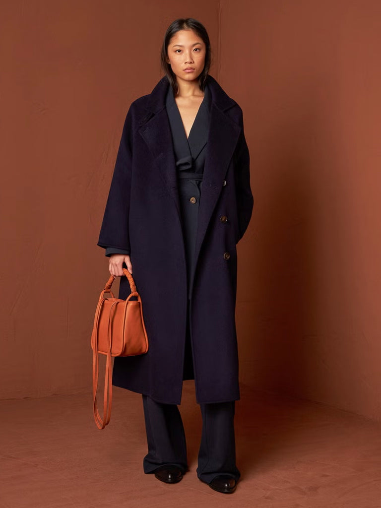 Indi & Cold Long Coat in Marino 