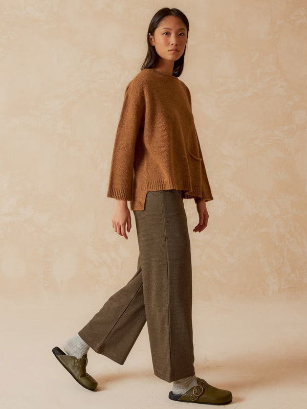 Indi & Cold Pocket Sweater in Camel