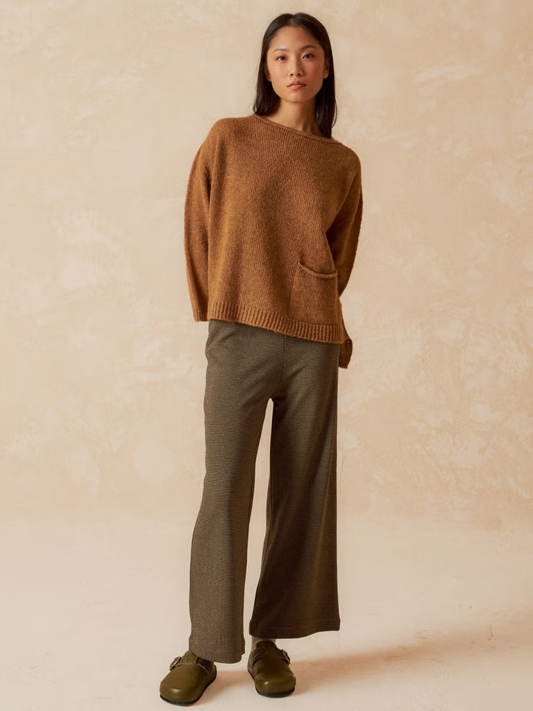 Indi & Cold Pocket Sweater in Camel