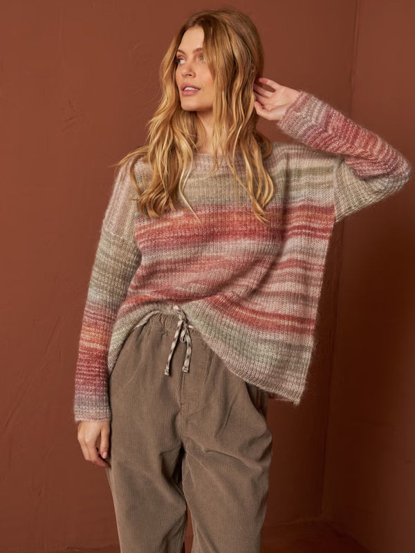 Indi & Cold Space Dye Sweater in Multi