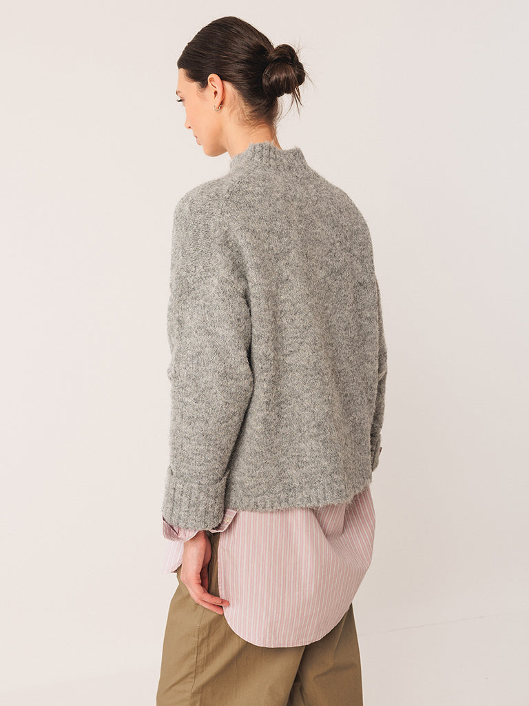 Indi & Cold Turtleneck Sweater in Grey