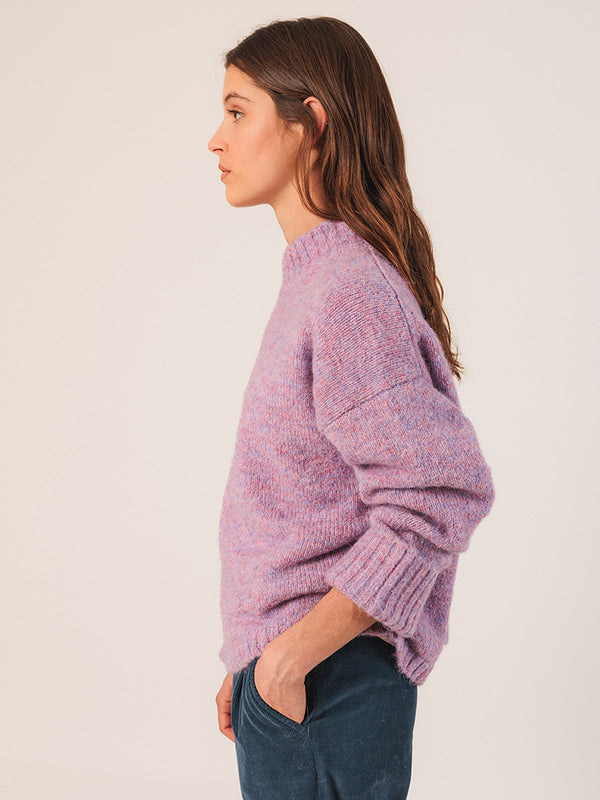 Indi & Cold Turtleneck Sweater in Mauve