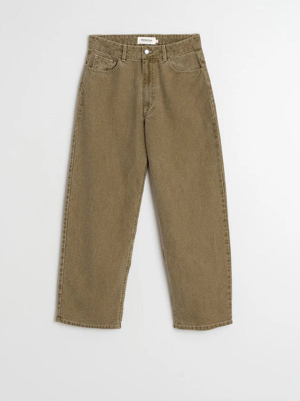 Indi & Cold Washed Twill Pant in Olive