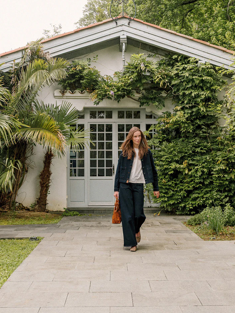 Indi & Cold Wide Leg Jeans in Navy