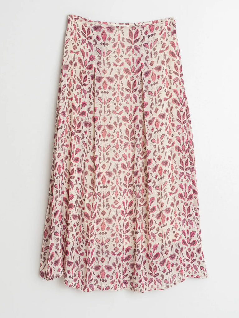 Indi & Cold Midi Skirt in Raspberry