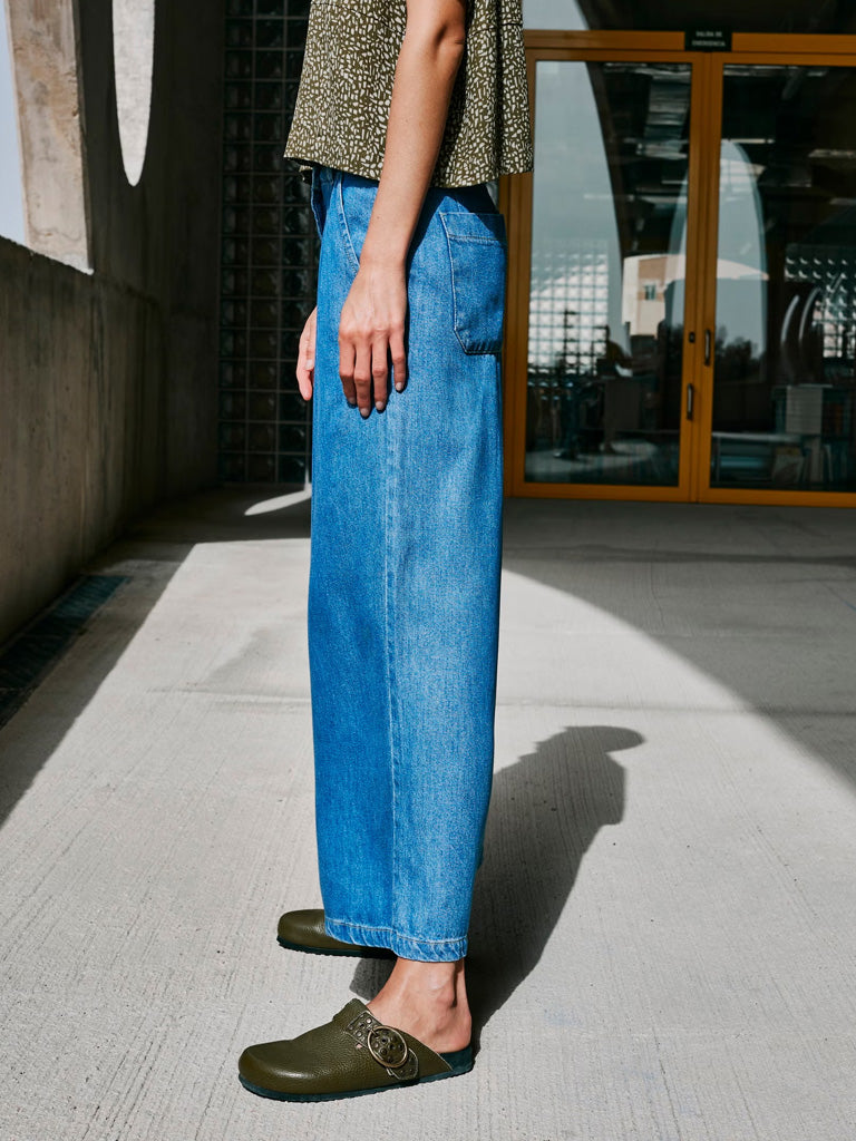 Indi & Cold Wide Leg Jeans in Denim