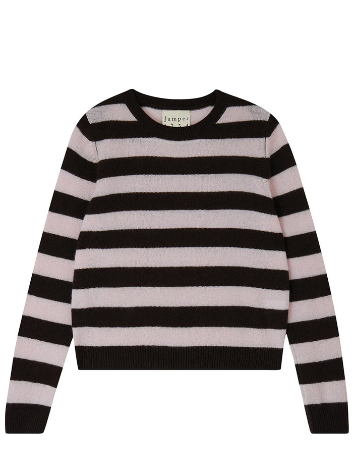 Jumper 1234 Stripe Crew Sweater in Bitter Fog Maze