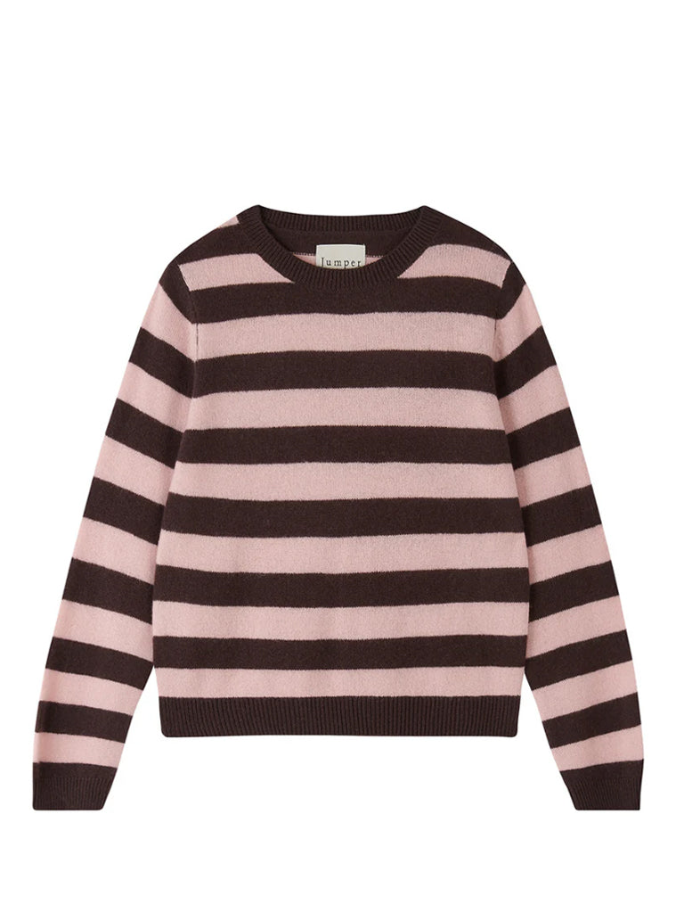 Jumper 1234 Stripe Crew Sweater in Pluto Skin