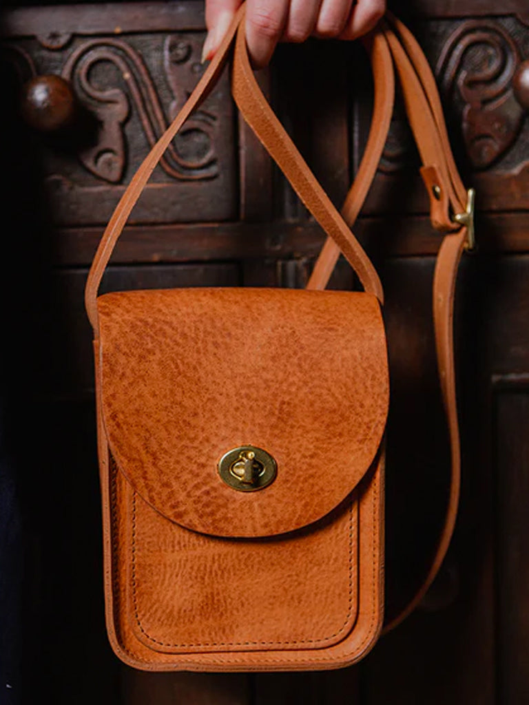 Kate Sheridan Half Lock Bag in Ginger