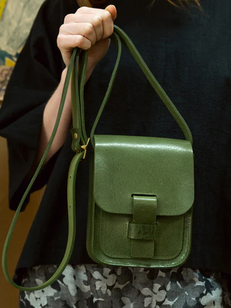 Kate Sheridan Half Loop Bag in Fern