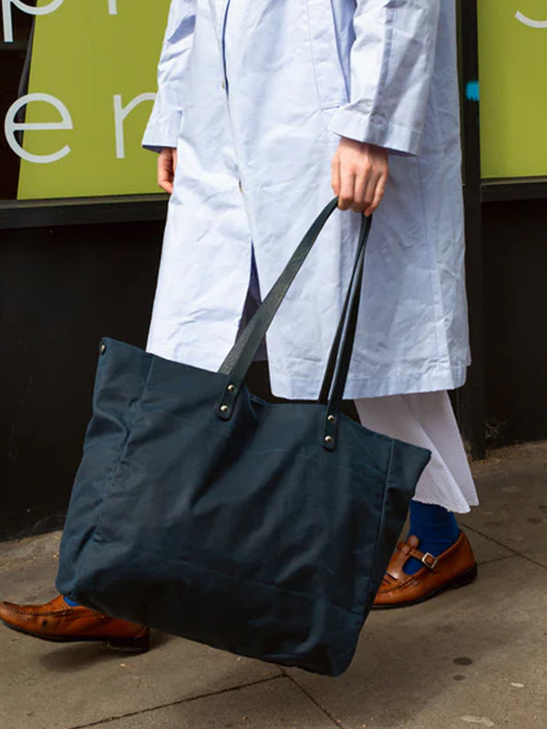 Kate Sheridan Midi Tote Bag in Vintage Navy