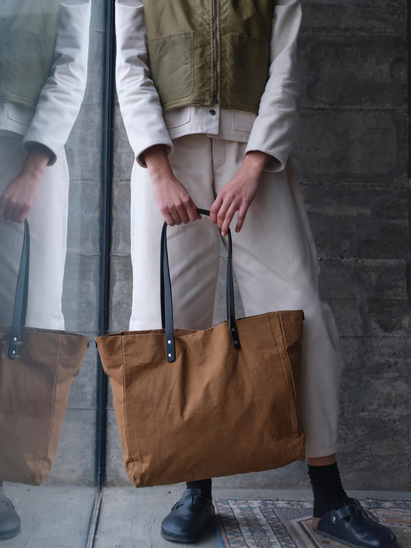 Kate Sheridan Midi Tote Bag in Tawny