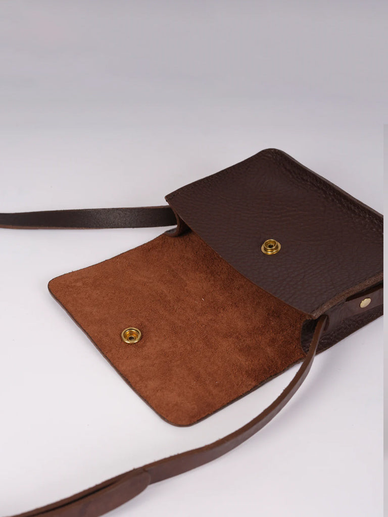 Kate Sheridan Mini Dot Bag in Chocolate