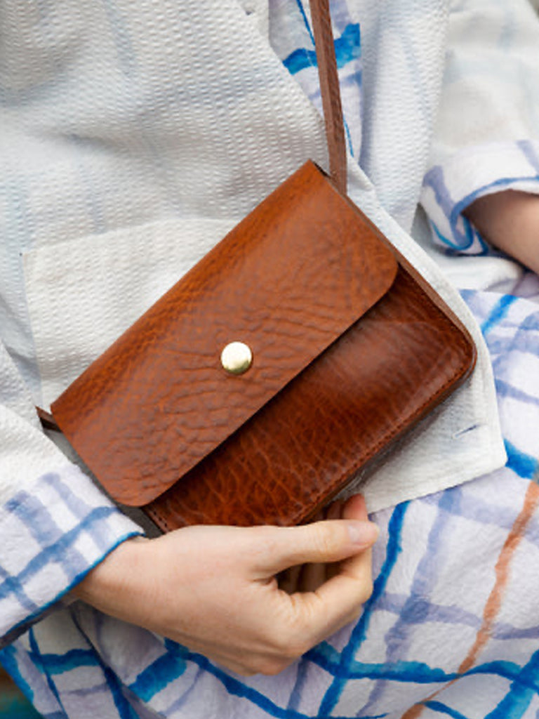 Kate Sheridan Mini Dot Bag in Pecan