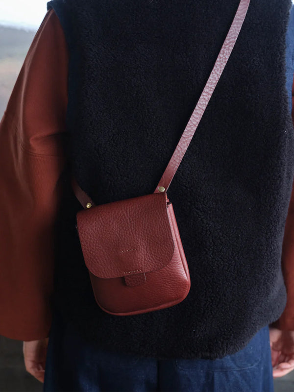 Kate Sheridan Half Orbed Bag in Chestnut
