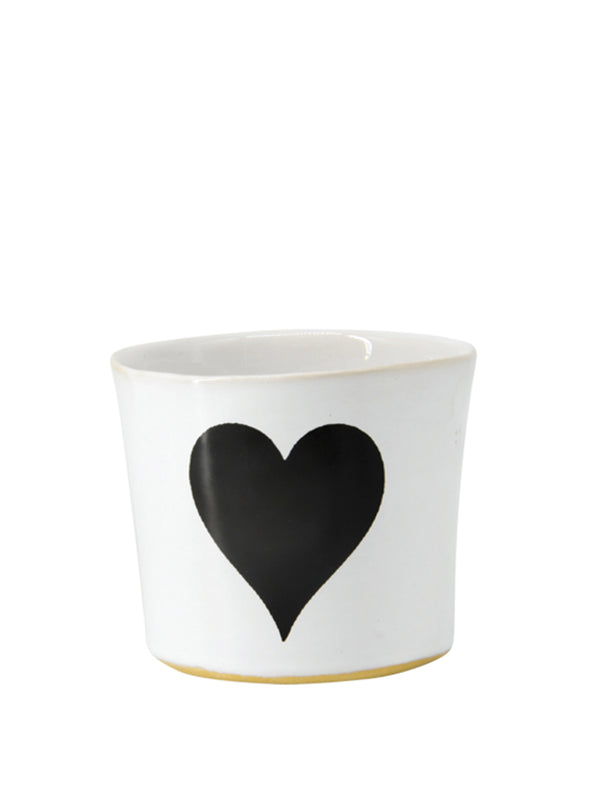 Kühn Keramik Medium Heart Coffee Beaker in White