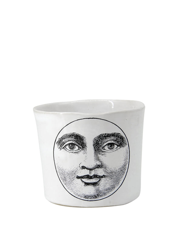 Kühn Keramik Medium Moon Face Coffee Beaker in White