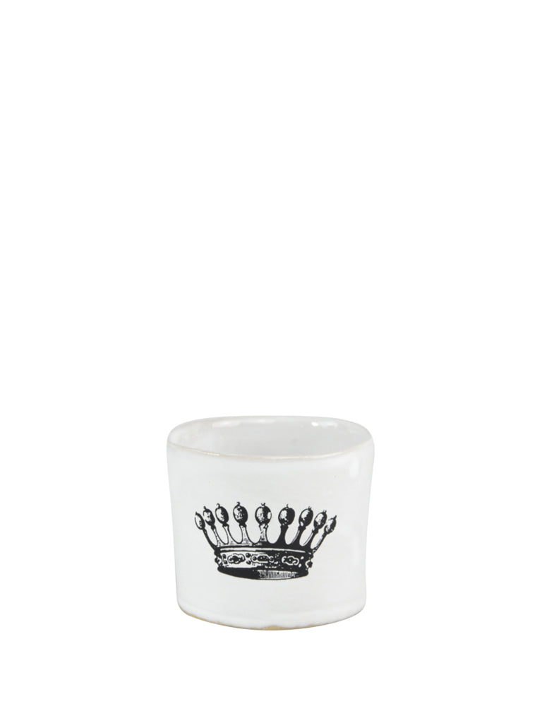 Kühn Keramik Small Crown Coffee Beaker in White