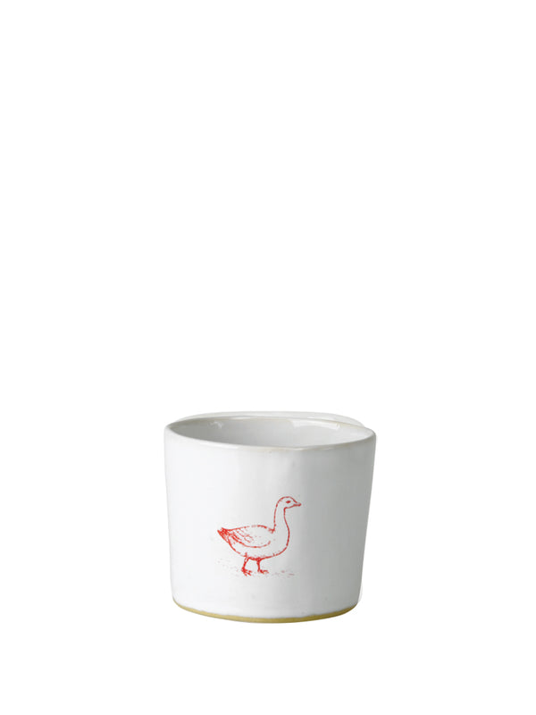 Kühn Keramik Small Goose Coffee Beaker in White