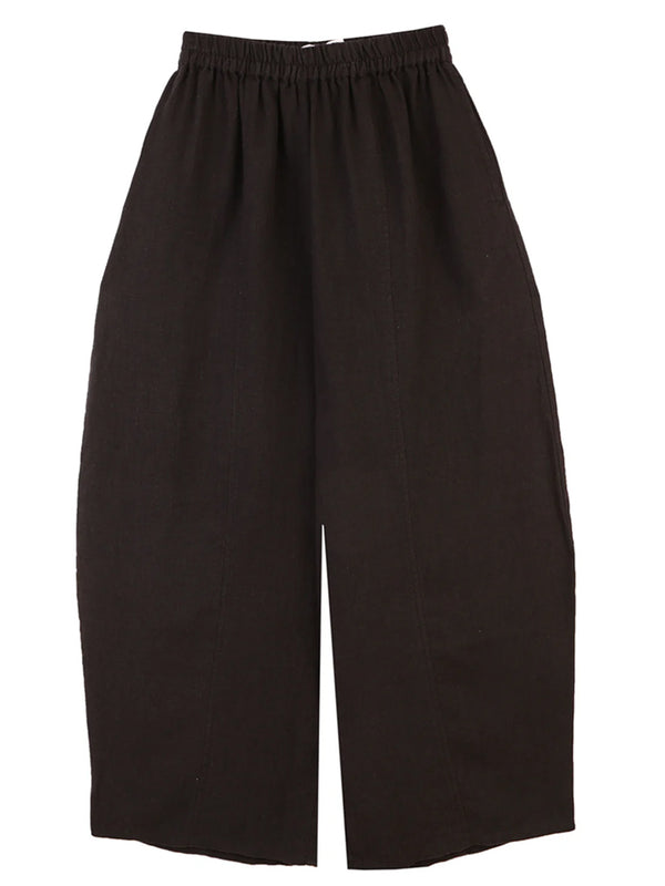 L.F. Markey Linen Trouser in Black