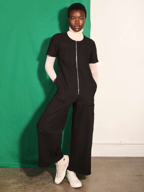 L.F. Markey Felix Boilersuit in Black