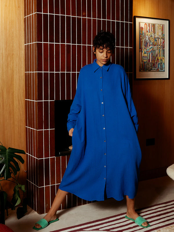 L.F. Markey Sylvan Dress in Cobalt