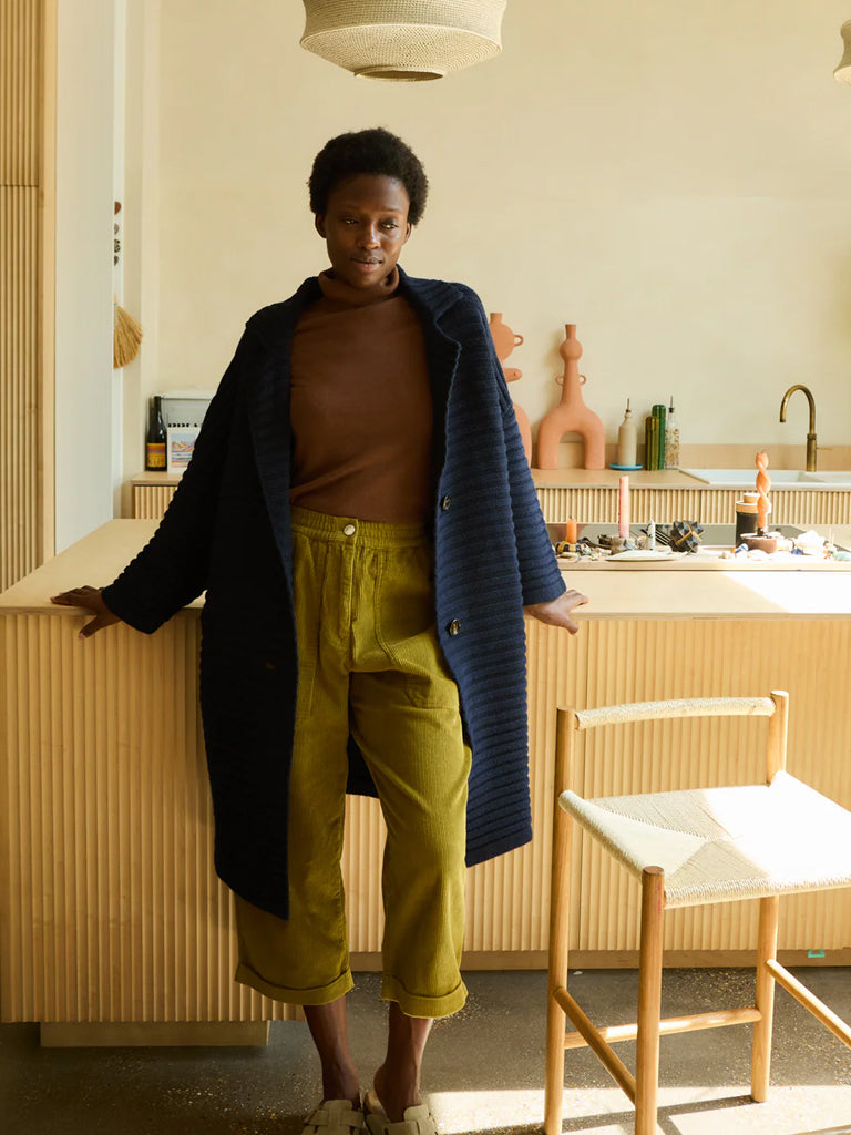 L.F. Markey Beckett Cord Trousers in Chartreuse