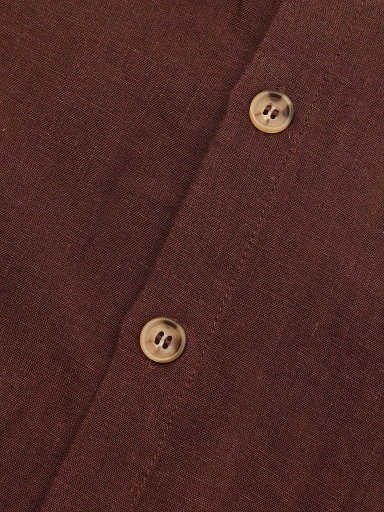L.F. Markey Button Front Dress in Chocolate