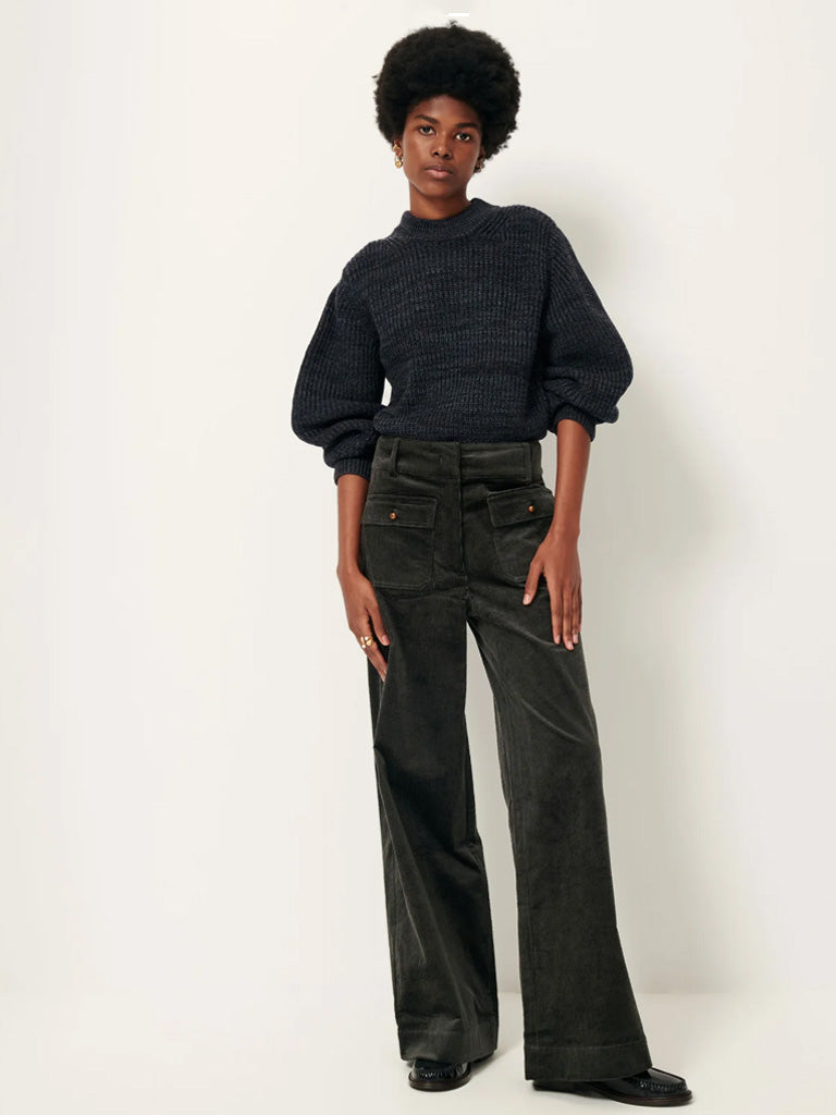 Sessun Manhastreet Cord Trousers in Basalt