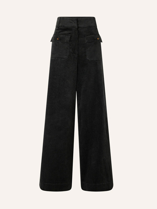 Sessun Manhastreet Cord Trousers in Basalt
