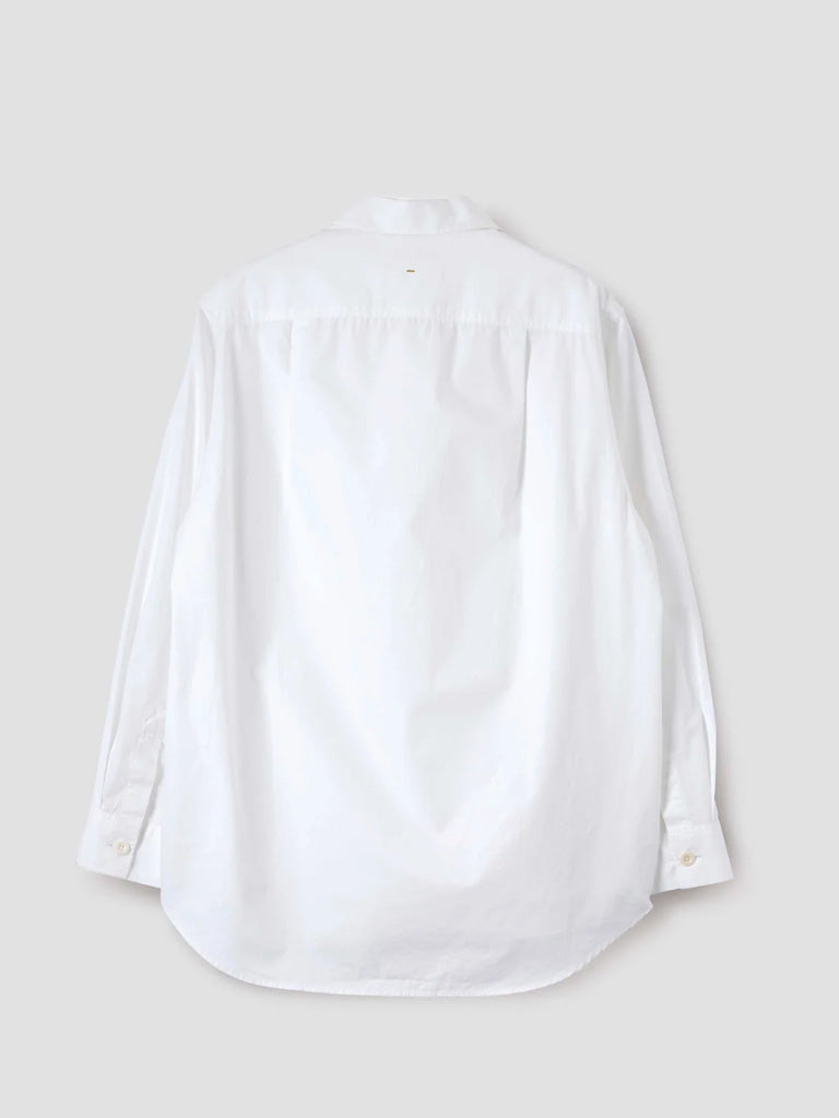 MHL Longline Shirt in Poplin White